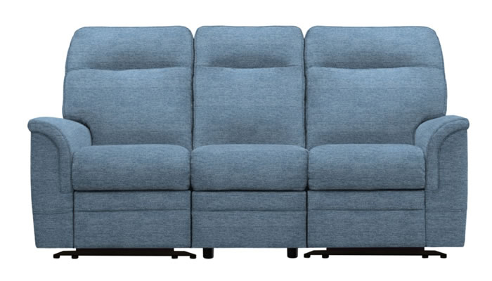 Parker Knoll Hudson 3 Seater Power Plus Recliner in Coniston Blue Fabric